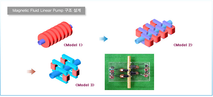 Magnetic Fluid Linear Pump 구조 설계